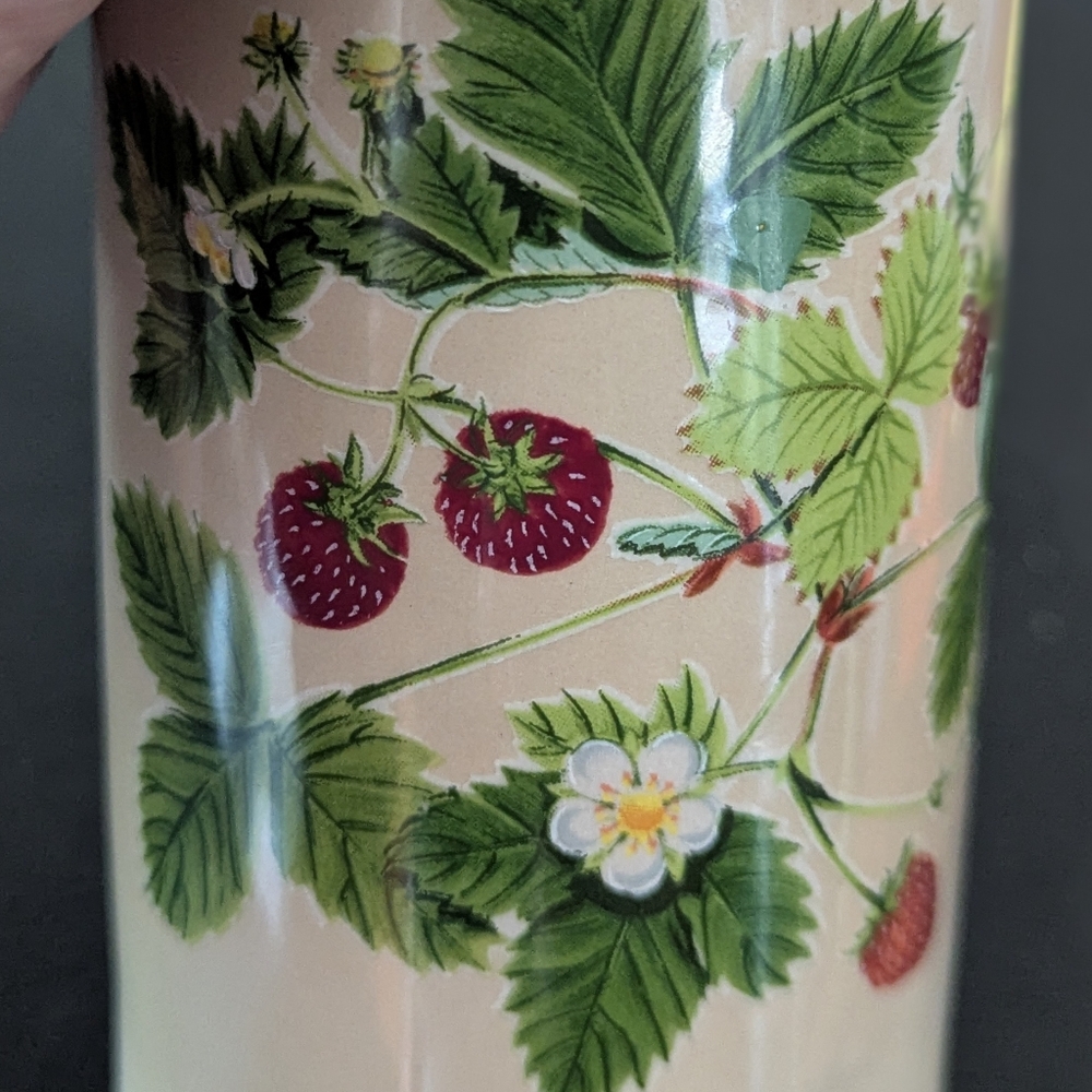 Vintage Strawberry Design Sugar Shaker Ceramic - Picture 5 of 8